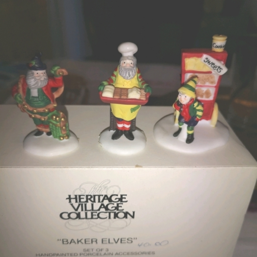 Department 56 Bakers Elves (Set of 3)